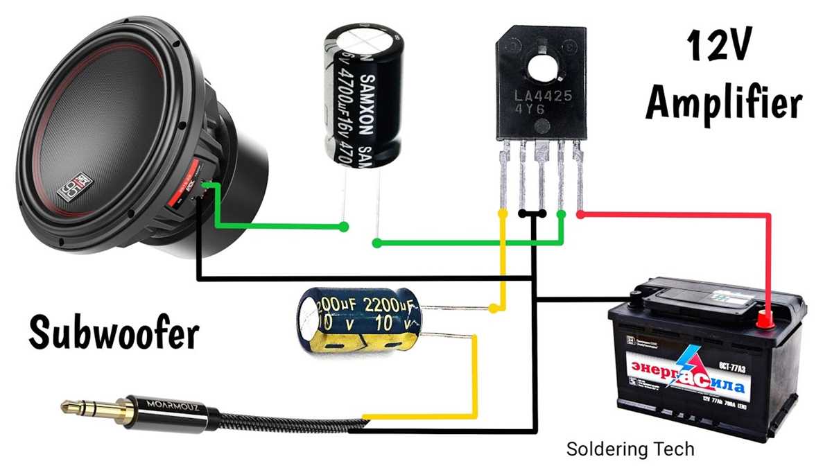car subwoofer amplifier circuit diagram