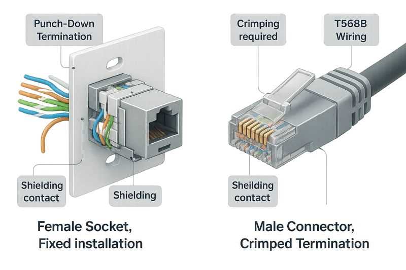 cat5e jack wiring diagram