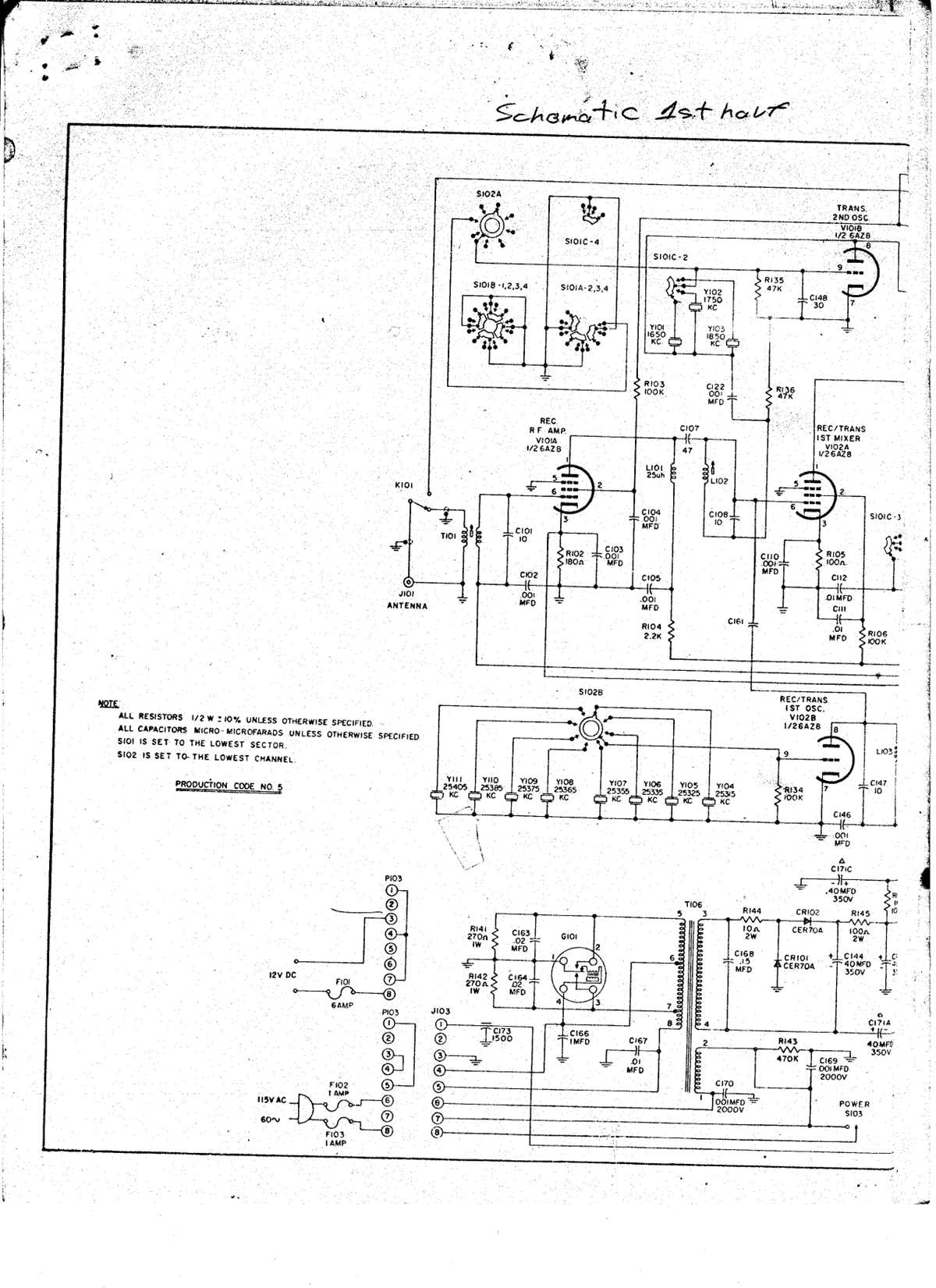 cb radio amplifier schematic diagram