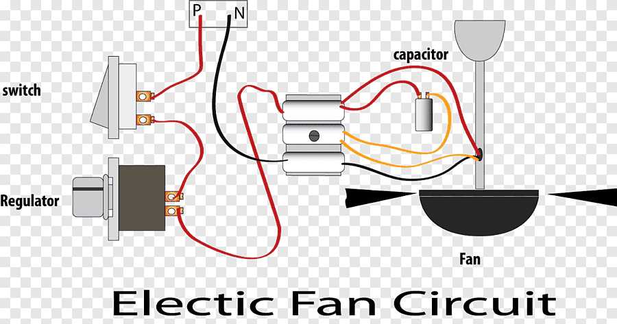 ceiling fan circuit diagram with capacitor