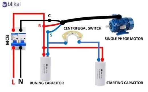 centrifugal switch schematic diagram