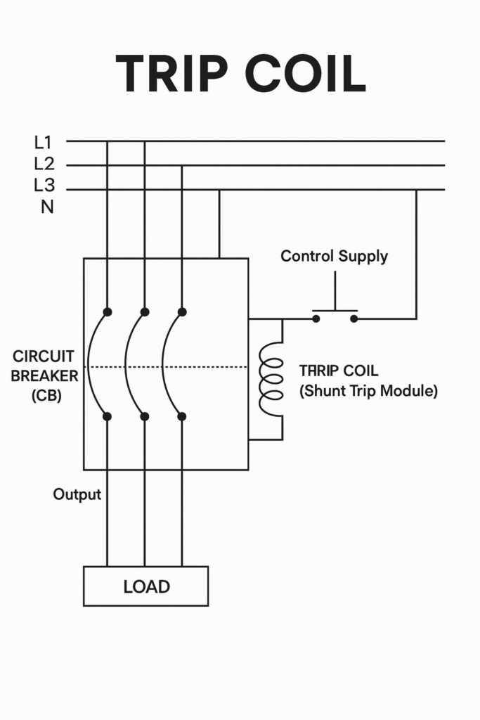 circuit breaker trip circuit diagram