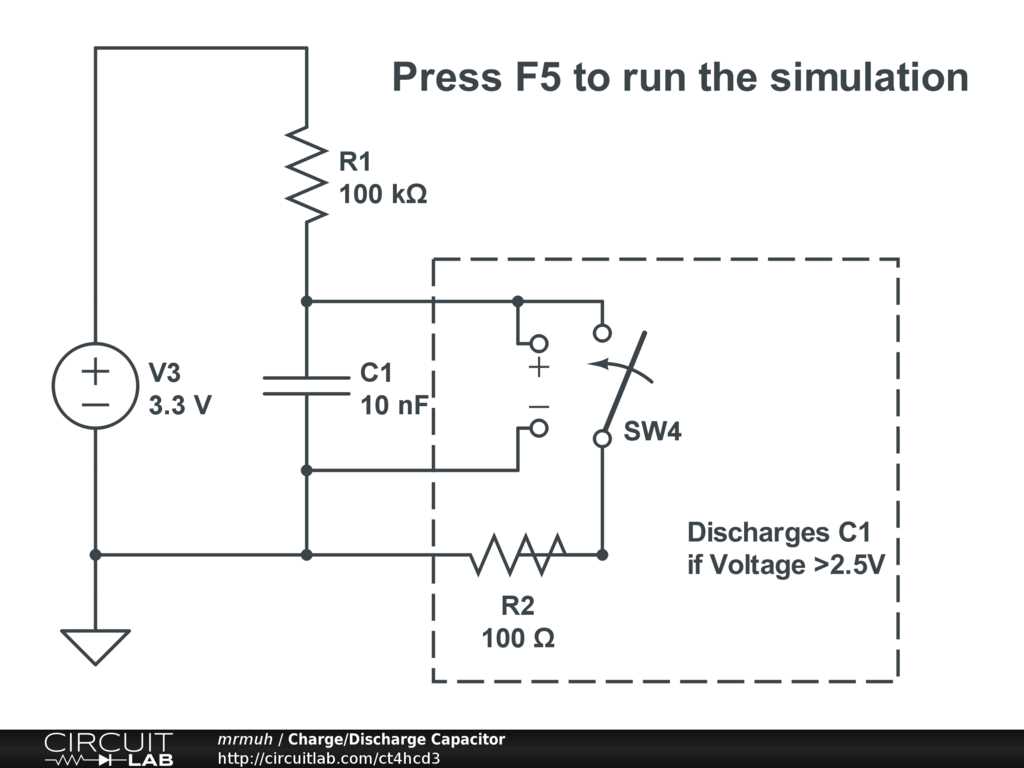 circuit diagram for charging and discharging of capacitor circuit diagram for charging and discharging of capacitor