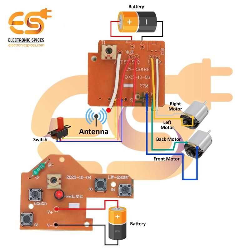 circuit diagram for remote control car
