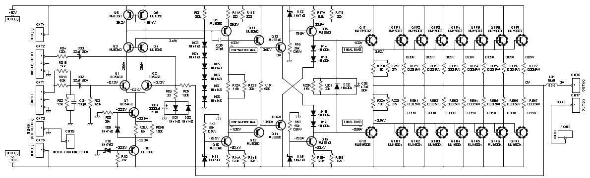circuit diagram of class ab amplifier