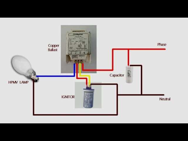 circuit diagram of high pressure mercury vapour lamp