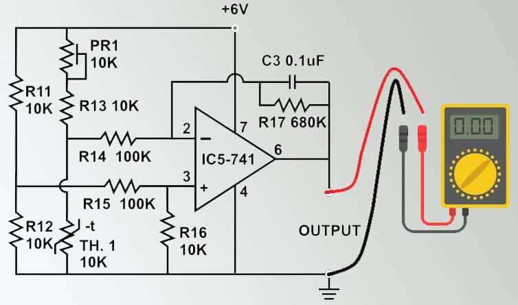 circuit diagram of thermistor