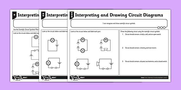 circuit diagram practice worksheet