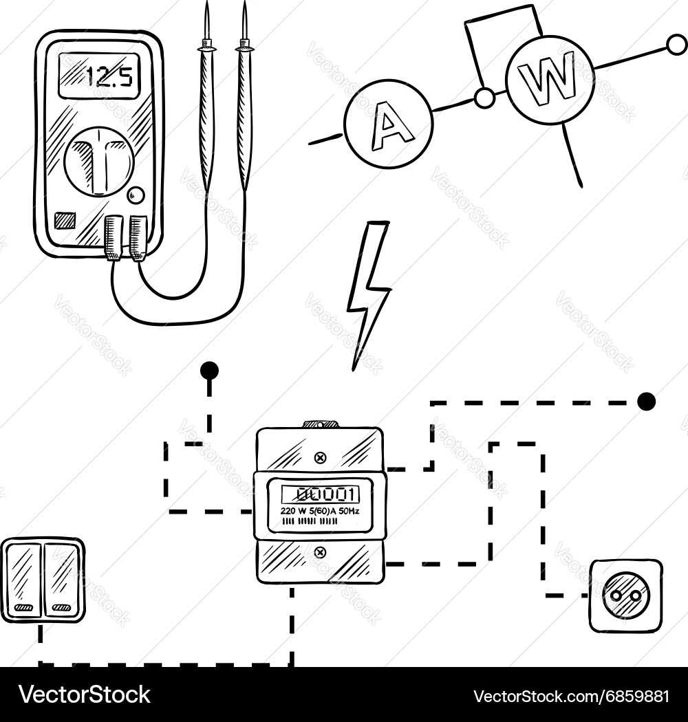 circuit diagram voltmeter symbol
