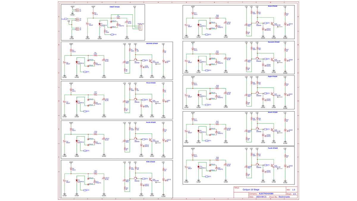 coil gun circuit diagram