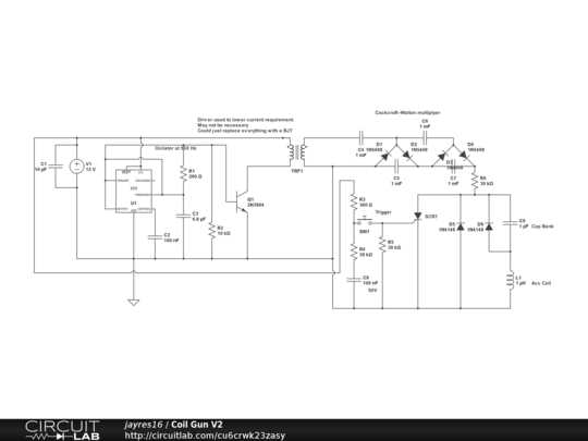 coil gun circuit diagram