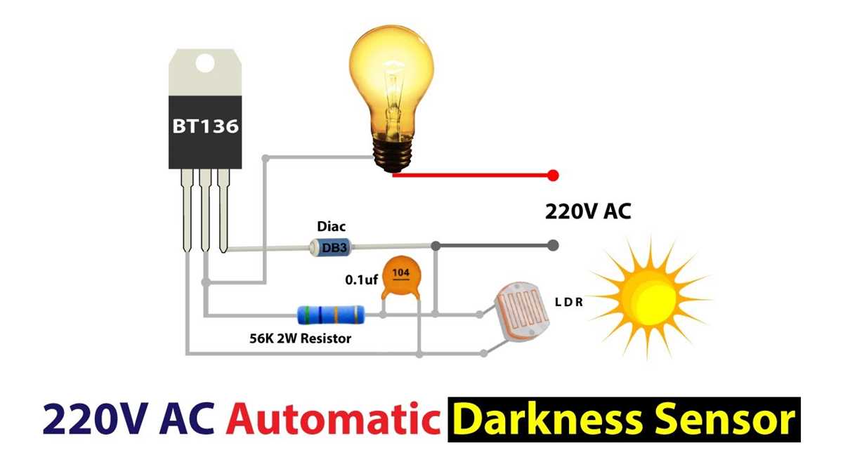 dark light sensor circuit diagram