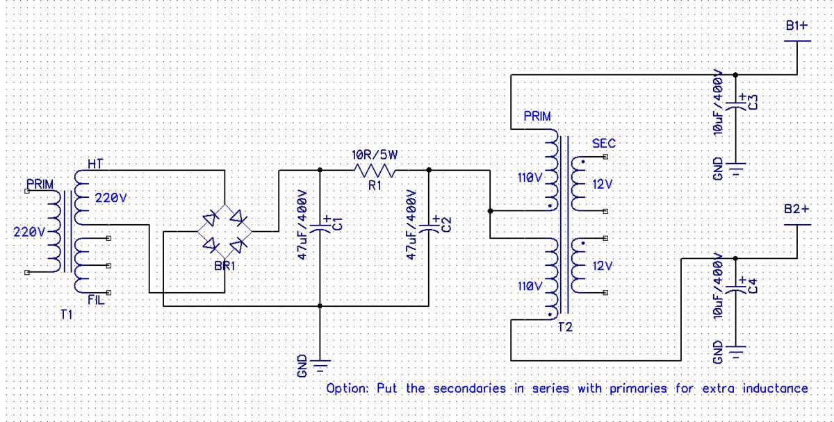 dc choke circuit diagram