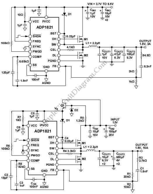 dc to dc step down converter schematic diagram