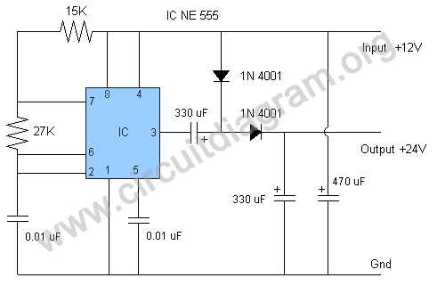 dc to dc voltage doubler circuit diagram
