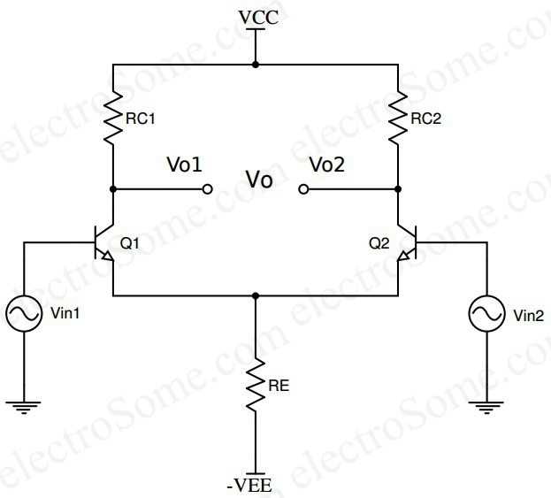 differential amplifier schematic diagram
