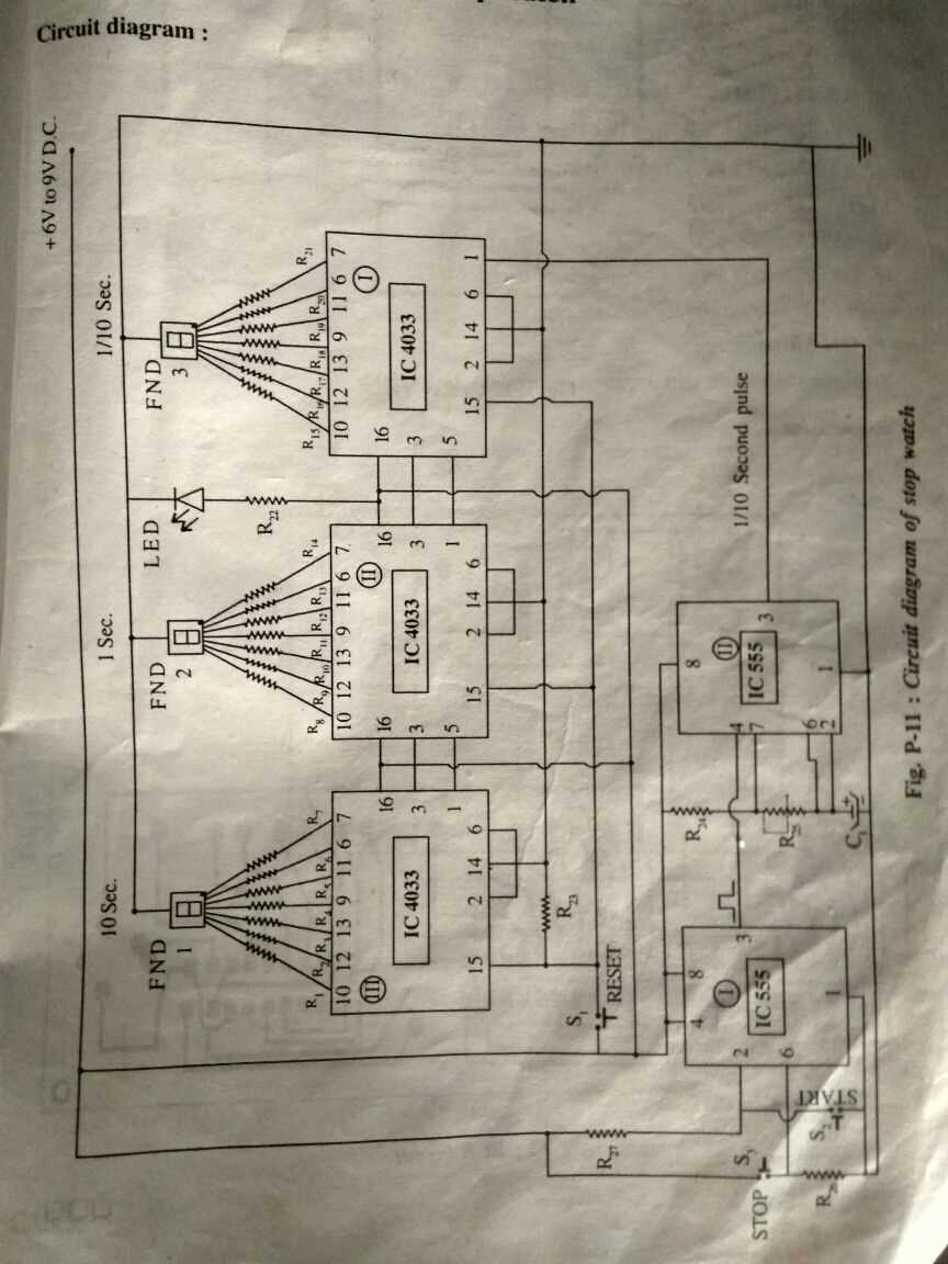 digital stopwatch schematic diagram digital stopwatch schematic diagram