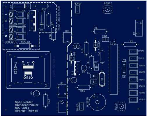 diy spot welder circuit diagram