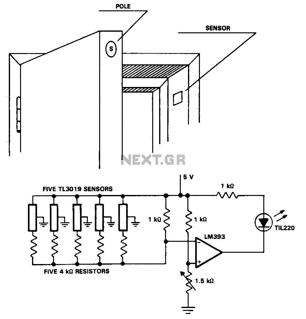 door security alarm circuit diagram