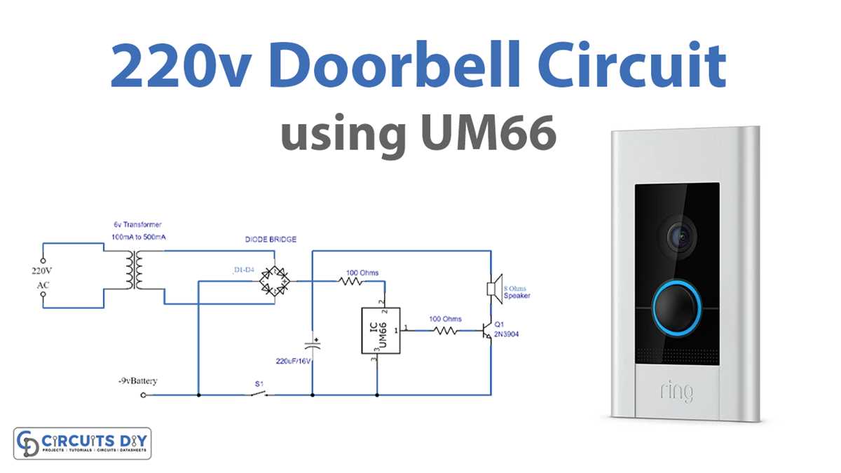 doorbell circuit diagram simple