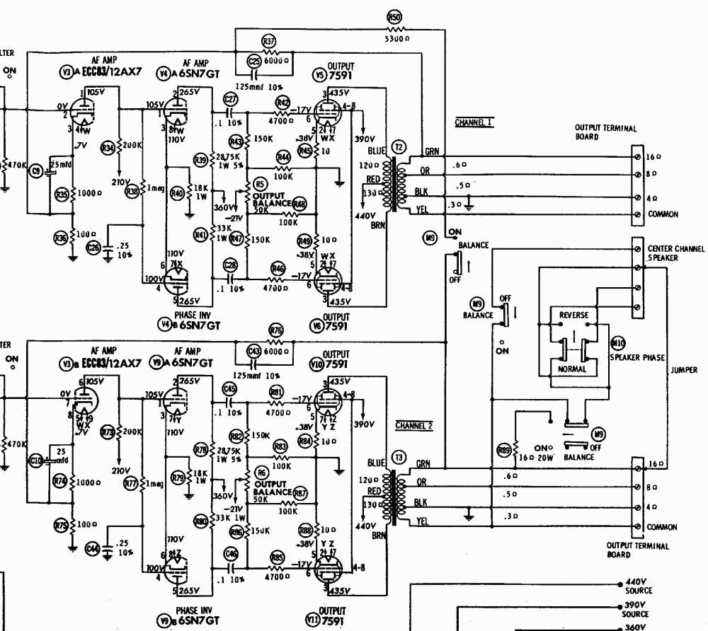 eico 470 oscilloscope schematic diagram