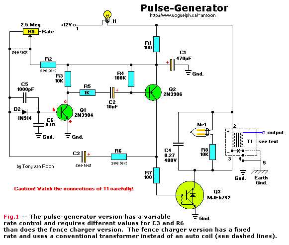 electric generator circuit diagram