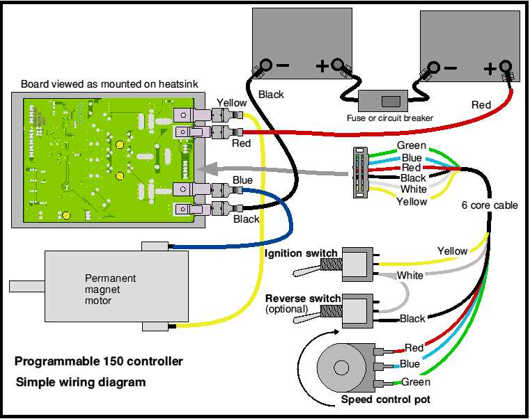 electric scooter battery wiring diagram