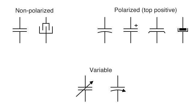 electrolytic capacitor circuit diagram
