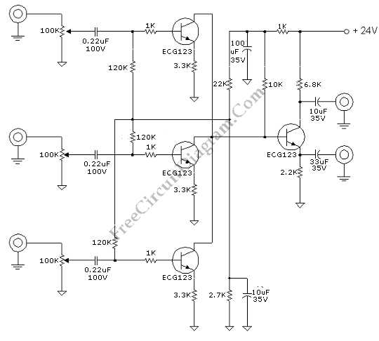 electronic circuit schematic diagram all mixers