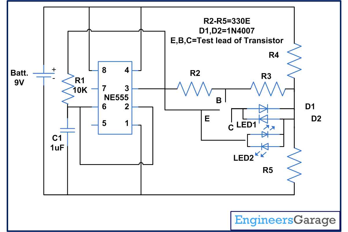 electronic component tester circuit diagram electronic component tester circuit diagram