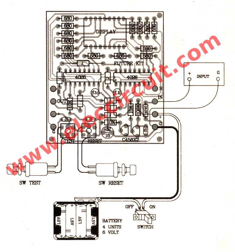 electronic counter circuit diagram