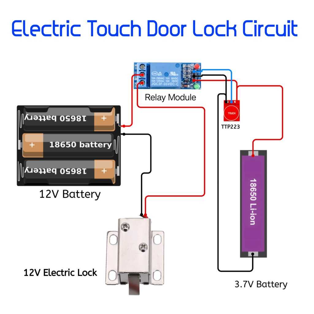 electronic lock schematic diagram