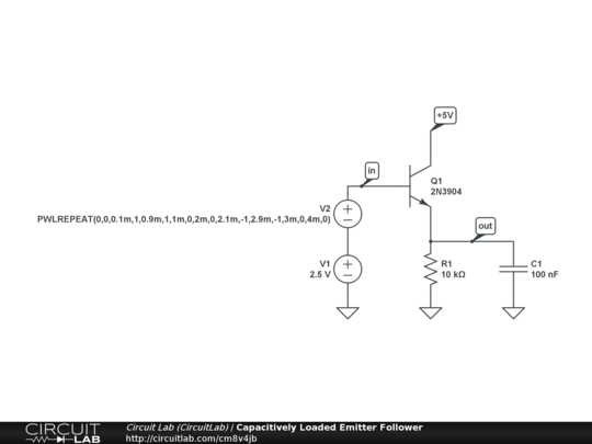 emitter follower circuit diagram