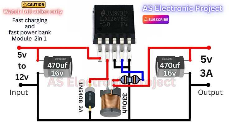fast charging power bank circuit diagram