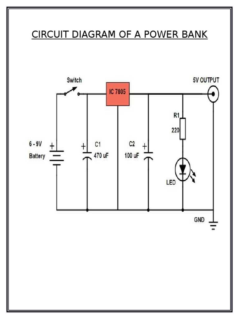 fast charging power bank circuit diagram