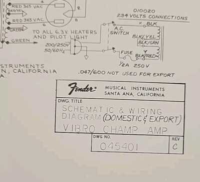 fender twin reverb schematic diagram