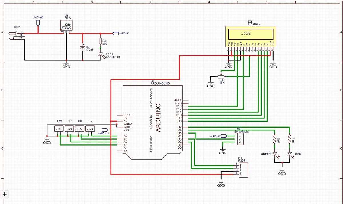 fingerprint door lock circuit diagram