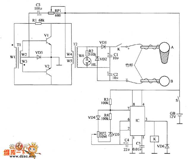fish stunner circuit diagram