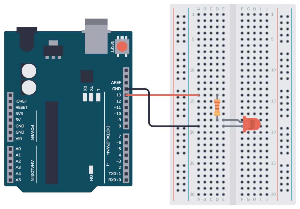 flashing led circuit diagram