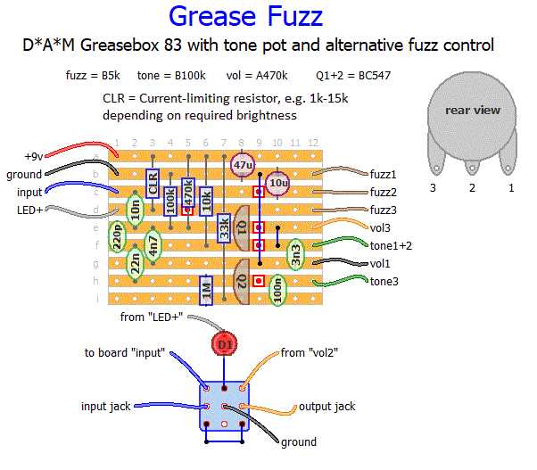 fuzz pedal circuit diagram