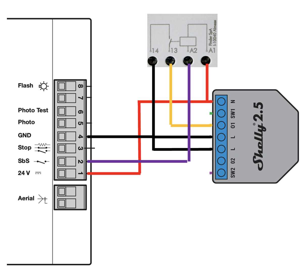 garage door circuit diagram