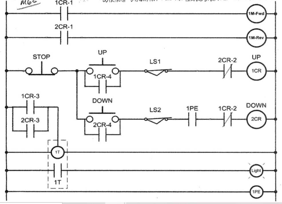 garage door circuit diagram