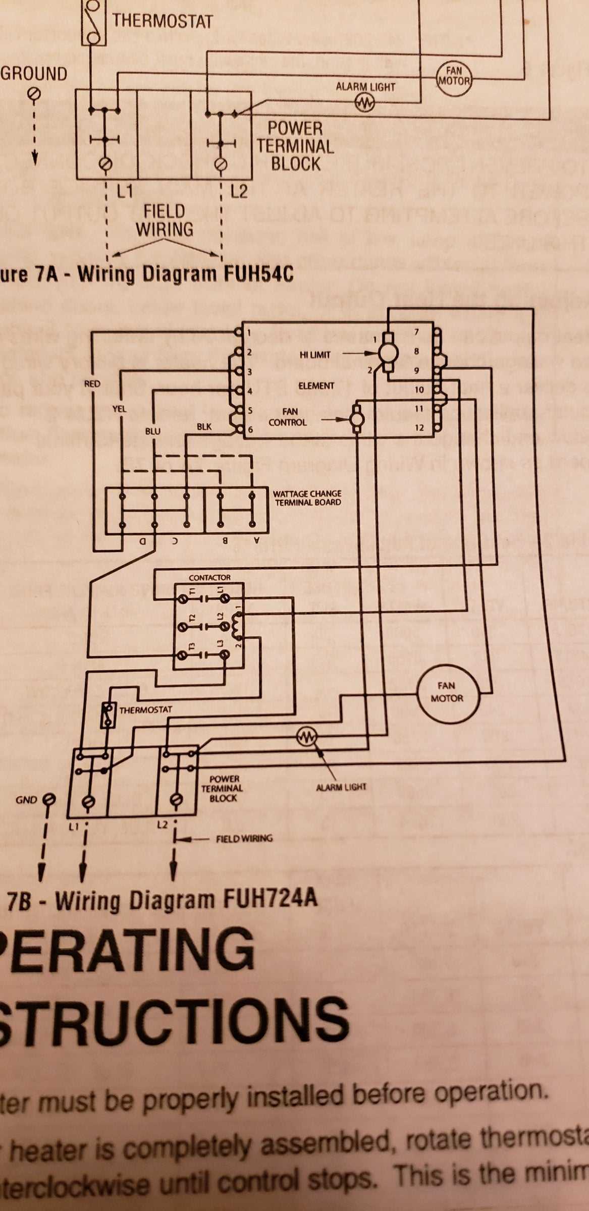 garage heater wiring diagram