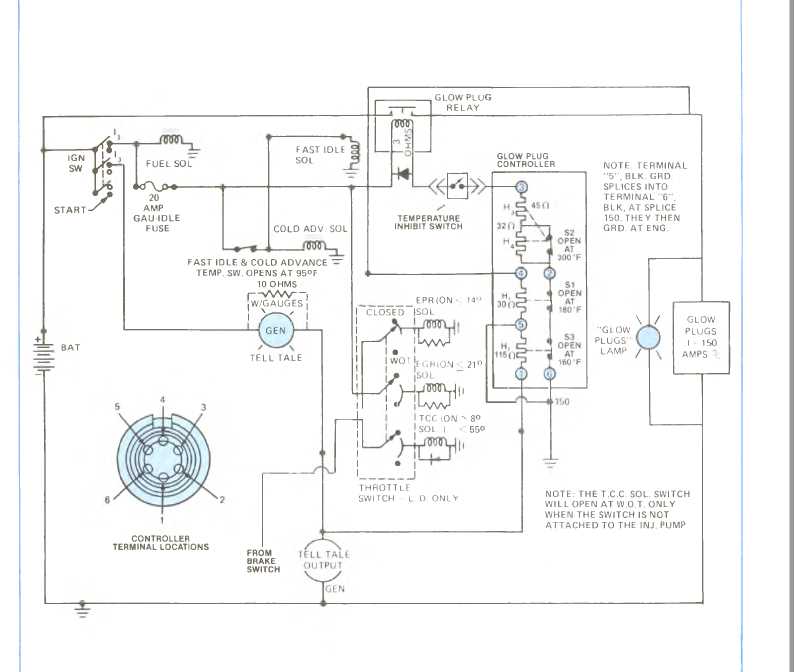 glow plug relay wiring diagram
