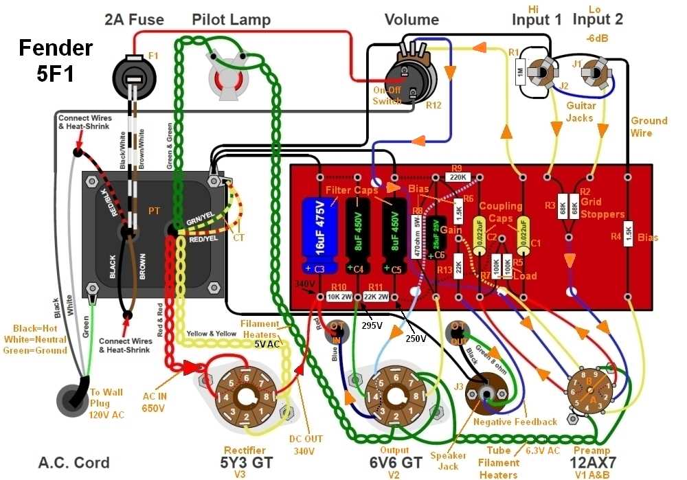 guitar amp circuit diagram