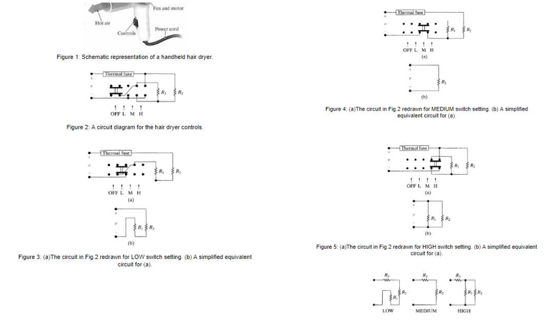 hair dryer circuit diagram schematic