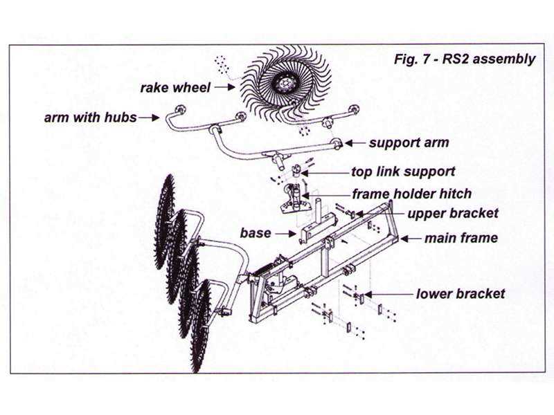 hesston 3820 hay rake schematic diagram
