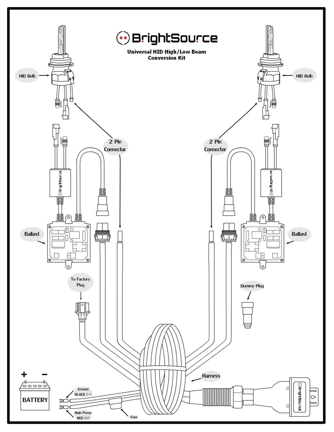 hid light wiring diagram