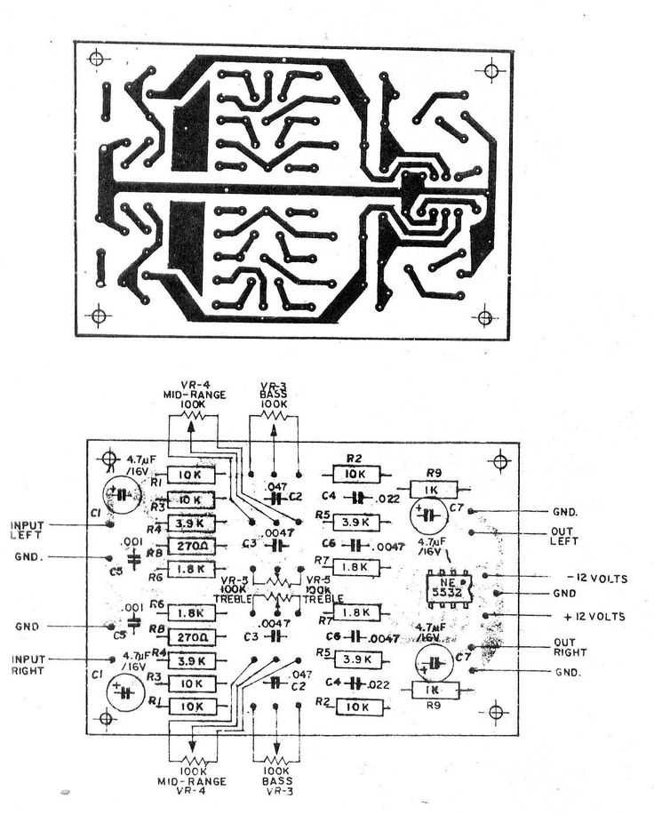 high quality bass treble circuit diagram