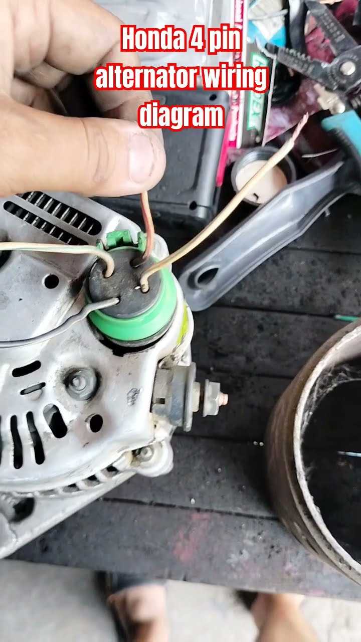 honda 4 pin alternator wiring diagram
